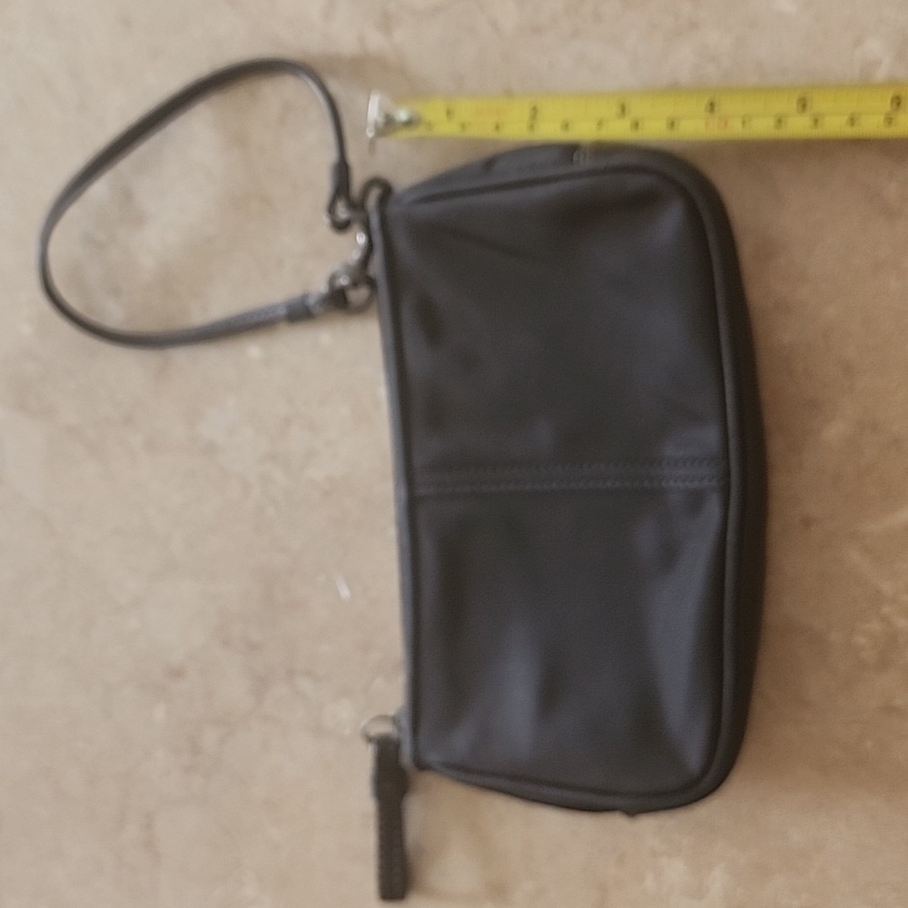 Coach black wristlet